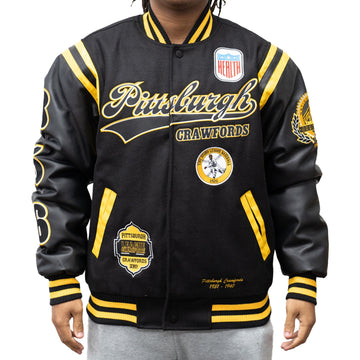 PITT CRAWFORDS VARSITY JACKET (BLACK)