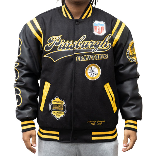 PITT CRAWFORDS VARSITY JACKET (BLACK)