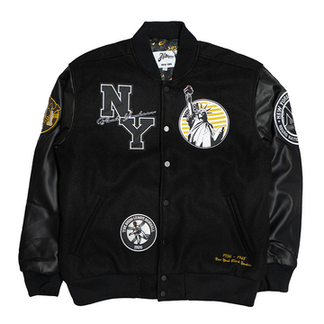 NY BLACK YANKEES VARSITY JACKET (BLACK)