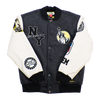 NY BLACK YANKEES VARSITY JACKET (GREY)