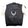 NY BLACK YANKEES VARSITY JACKET (GREY)