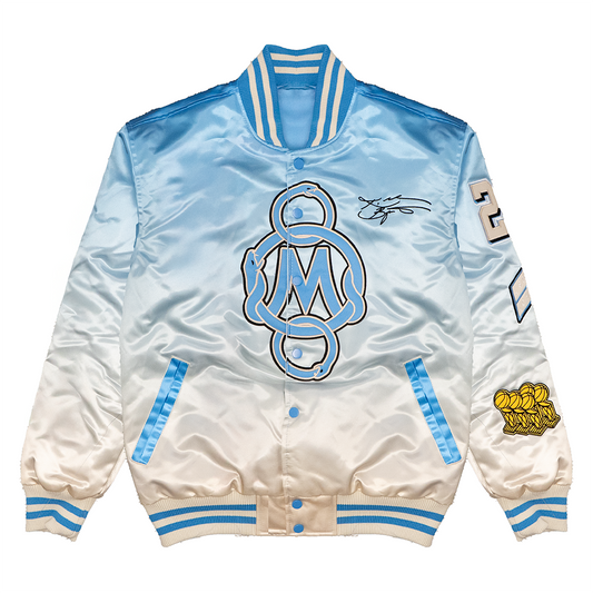 KOBE GRADIENT SATIN JACKET (BLUE)