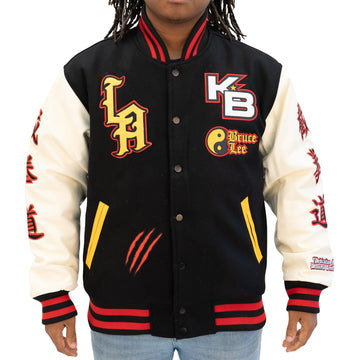 KOBE BRYANT BRUCE LEE VARSITY JACKET (BLACK)