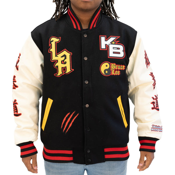 KOBE BRYANT BRUCE LEE VARSITY JACKET (BLACK)