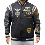 LEGENDS NEVER DIE VARSITY JACKET (BLACK)