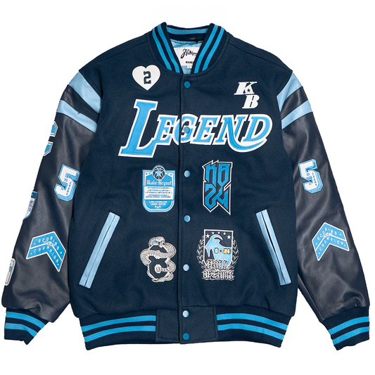 KOBE COLLAGE VARSITY JACKET (NAVY)