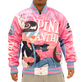 YOUTH PINK PATHER SATIN JACKET (PINK)