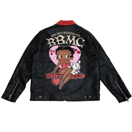 BETTY BOOP PUPPY DOG MOTO JACKET (BLACK)