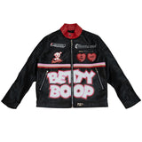 BETTY BOOP PUPPY DOG MOTO JACKET (BLACK)