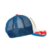 HEADGRAR RACING TRUCKER HAT (WHITE/BLUE)