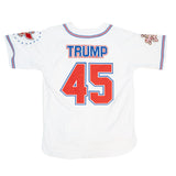 YOUTH USA TRUMP BUTTON DOWN BASEBALL JERSEY (WHITE)