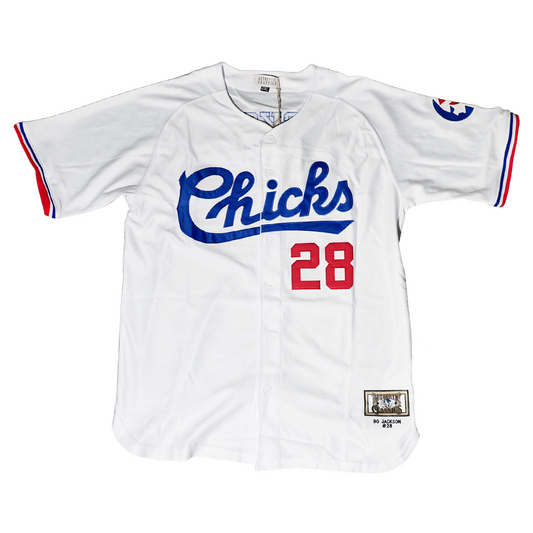 MEMPHIS CHICKS BO JACKSON WHITE BUTTON DOWN JERSEY