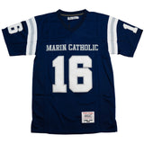 JARED GOFF MARIN CATHOLIC HIGH SCHOOL FOOTBALL JERSEY (NAVY)