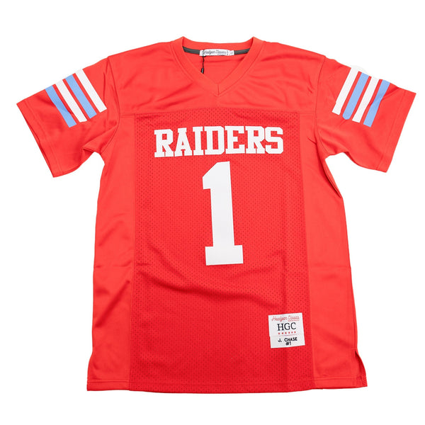 ニ*ラ様 cashcade cash football jersey s kei JA MARR CHASE RAIDERS HIGH SCHOOL FOOTBALL JERSEY (RED) – All Star