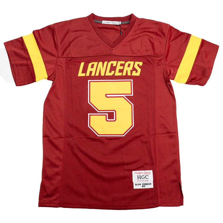 BIJAN ROBINSON LANCERS HIGH SCHOOL FOOTBALL JERSEY (MAROON)