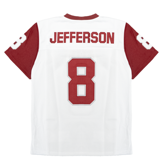 JUSTIN JEFFERSON HIGH SCHOOL FOOTBALL JERSEY (WHITE)