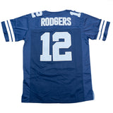 AARON RODGERS HIGH SCHOOL FOOTBALL JERSEY (BLUE)