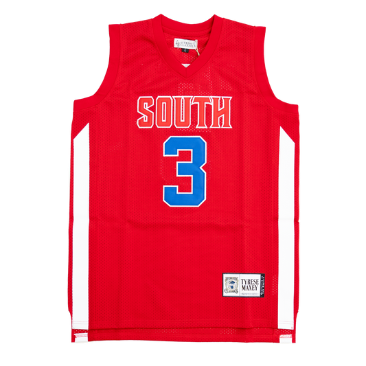 TYRESE MAXEY HIGH SCHOOL BASKETBALL JERSEY (RED)