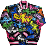 FRESH PRINCE GRAFFITI SATIN JACKET (BLACK)