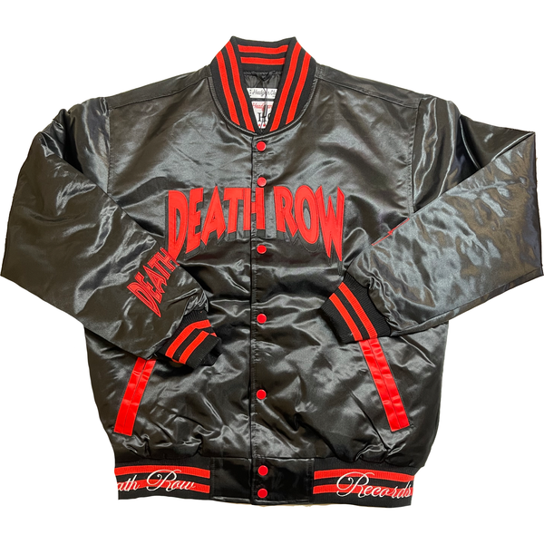 DEATH ROW SATIN JACKET (BLACK) – Allstarelite.com