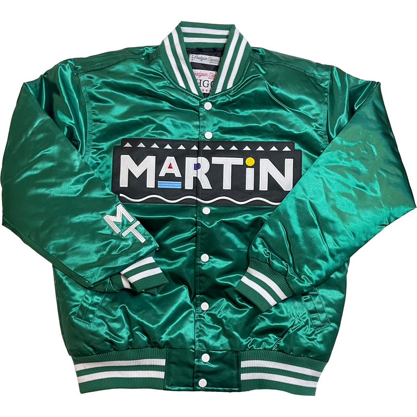 MARTIN SATIN JACKET (GREEN)