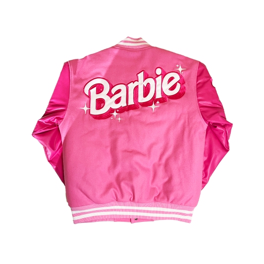 BARBIE VARSITY JACKET (PINK)