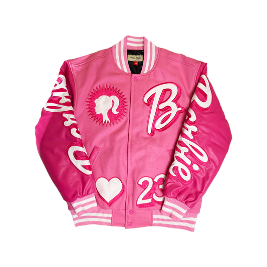 BARBIE VARSITY JACKET (PINK)
