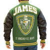 IRISH JAMES VARSITY JACKET (GREEN/WHITE)