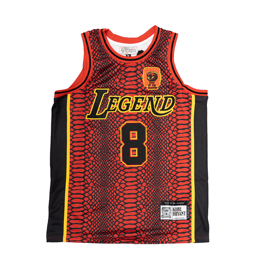 KOBE BRYANT YEAR OF THE MAMBA UNIVERSITY BASKETBALL JERSEY (RED)