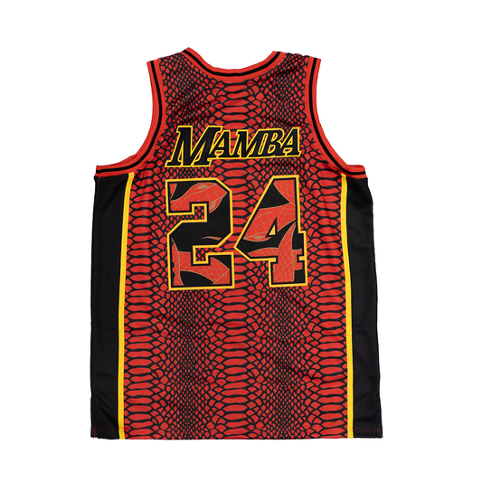 KOBE BRYANT YEAR OF THE MAMBA UNIVERSITY BASKETBALL JERSEY (RED)