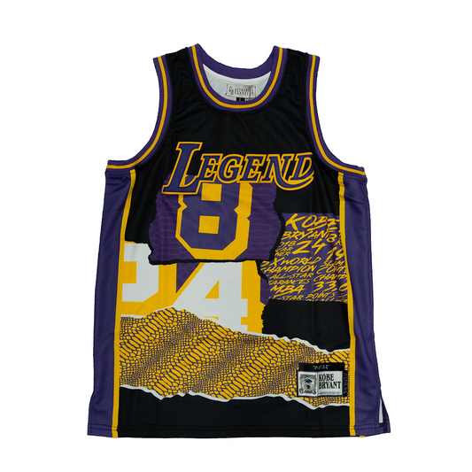 KOBE BRYANT COLLAGE BASKETBALL JERSEY (BLACK)