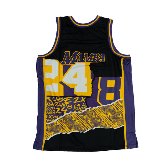 KOBE BRYANT COLLAGE BASKETBALL JERSEY (BLACK)