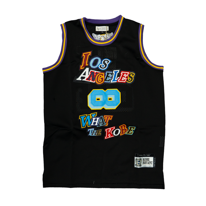 KOBE BRYANT WHAT THE KOBE BASKETBALL JERSEY (BLACK)