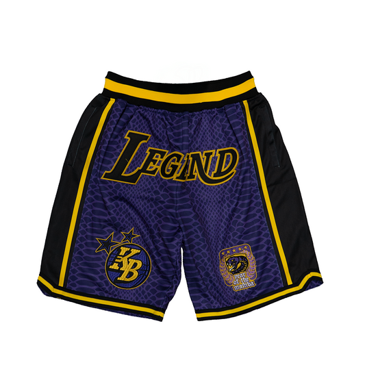 KOBE BRYANT YEAR OF THE MAMBA BASKETBALL SHORTS (EGGPLANT)