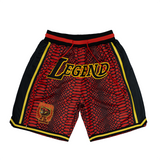 KOBE BRYANT YEAR OF THE MAMBA UNIVERSITY BASKETBALL SHORTS (RED)