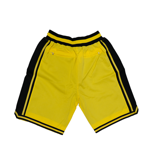 KOBE BRYANT LA AWAY BASKETBALL SHORTS (YELLOW)