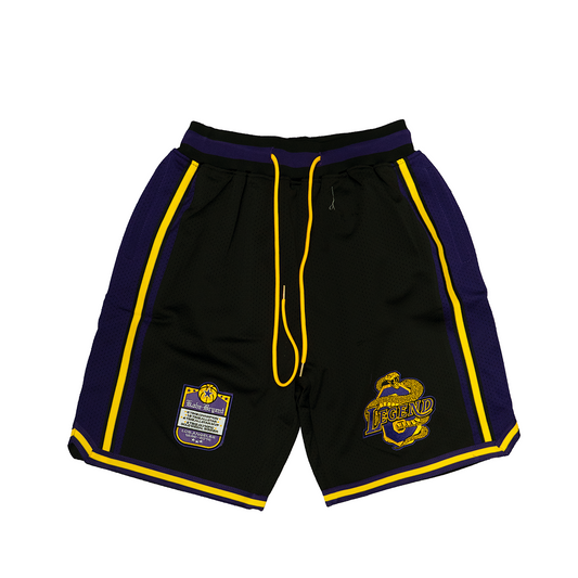 KOBE BRYANT LEGEND BASKETBALL SHORTS (BLACK/PURPLE)