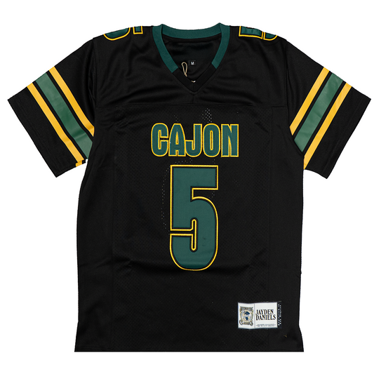 JAYDEN DANIELS HIGH SCHOOL FOOTBALL JERSEY (BLACK)