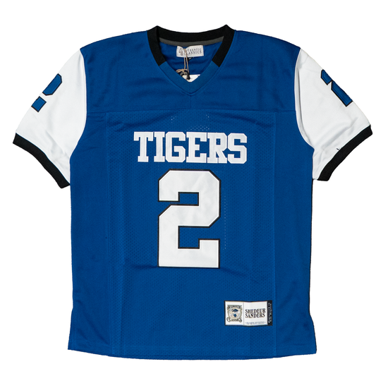 SHEDEUR SANDERS HIGH SCHOOL FOOTBALL JERSEY (ROYAL BLUE)