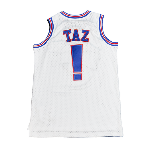 TUNESQUAD TAZ WHITE BASKETBALL JERSEY