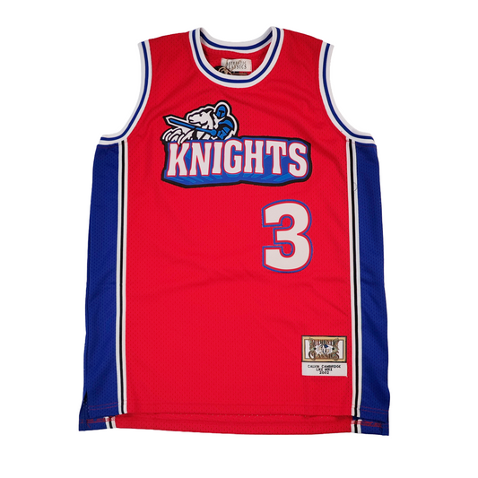 CALVIN CAMBRIDGE KNIGHTS RED BASKETBALL JERSEY