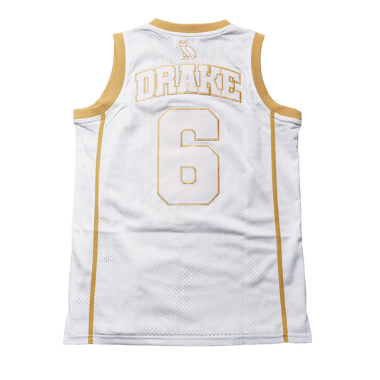 DRAKE OVO BASKETBALL JERSEY (WHITE)