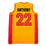 Carmelo Anthony High School Basketball Jersey (YELLOW/RED)