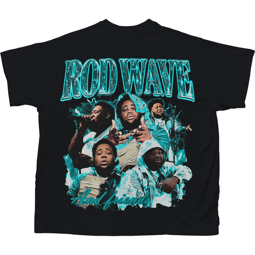 ROD WAVES FRIENDS T-SHIRT (BLACK)