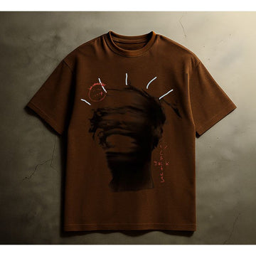 TRAVIS BLUR T-SHIRT (BROWN)