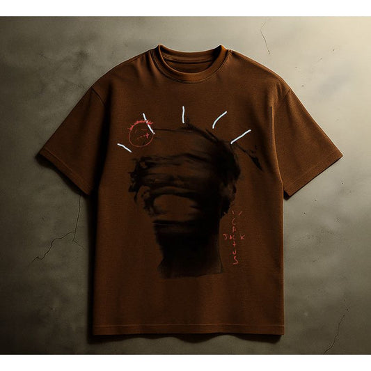 TRAVIS BLUR T-SHIRT (BROWN)