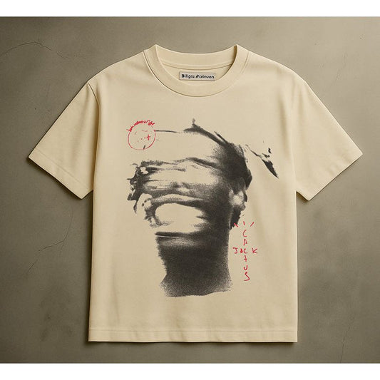TRAVIS BLUR T-SHIRT (CREAM)