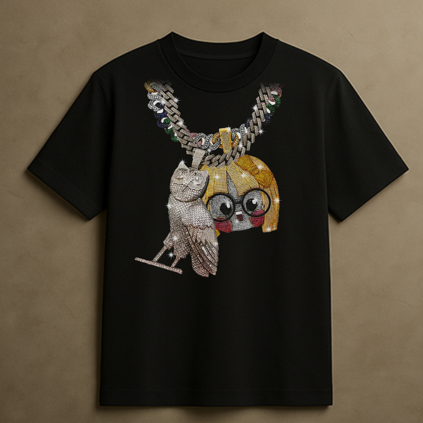 DRAKE CHAINS T-SHIRT (BLACK)