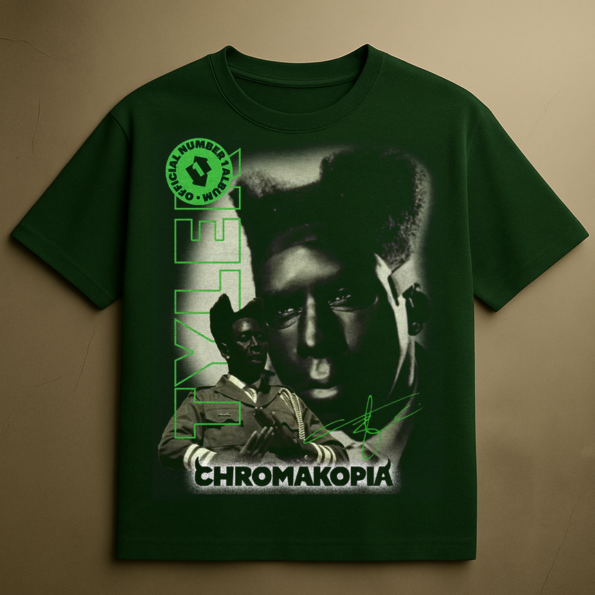 CHROMAKOPIA FACE T-SHIRT (MILITARY GREEN)