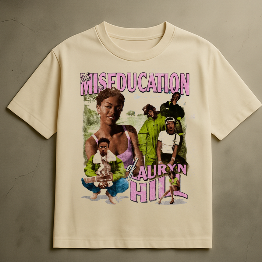 LAURYN HILL MISEDUCATION T-SHIRT (CREAM)
